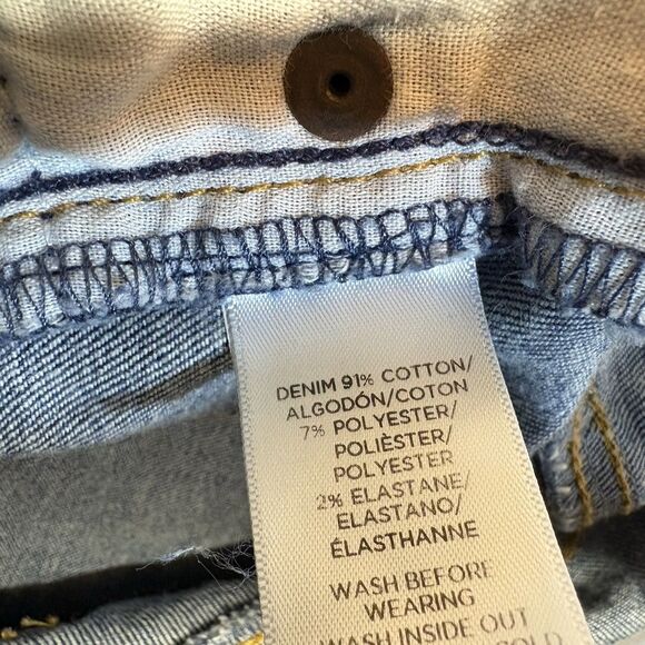 LOFT Womens Jeans Size 14 Light Denim Skinny Crop Stretch - Picture 9 of 9